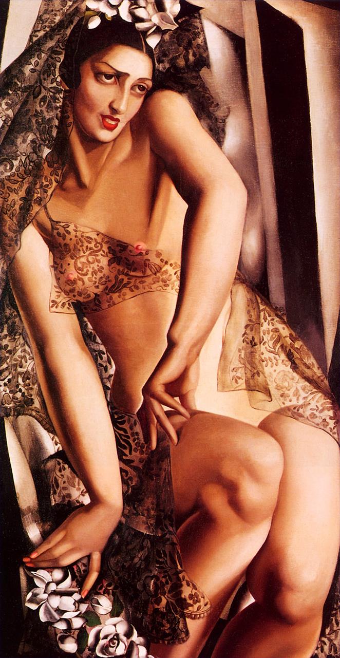 ナナデ・エレーラの肖像画 1928年 現代タマラ・デ・レンピッカ油絵